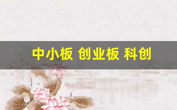 中小板 创业板 科创板(中小板创业板科创板各自有何区别)_https://www.syklpowerbike.com_上交所_第1张